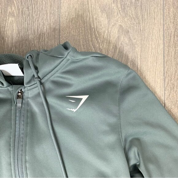 Gymshark Women’s Training Zip Hoodie Sweater Dark  Grey Oversized Size XS - Picture 5 of 9